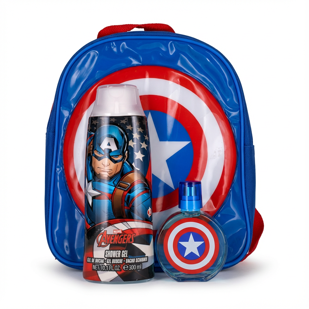 MARVEL_SET CAPITAN AMERICA 2 PCS 1.7 EDT + 10.14 S/G + BACKPACK M