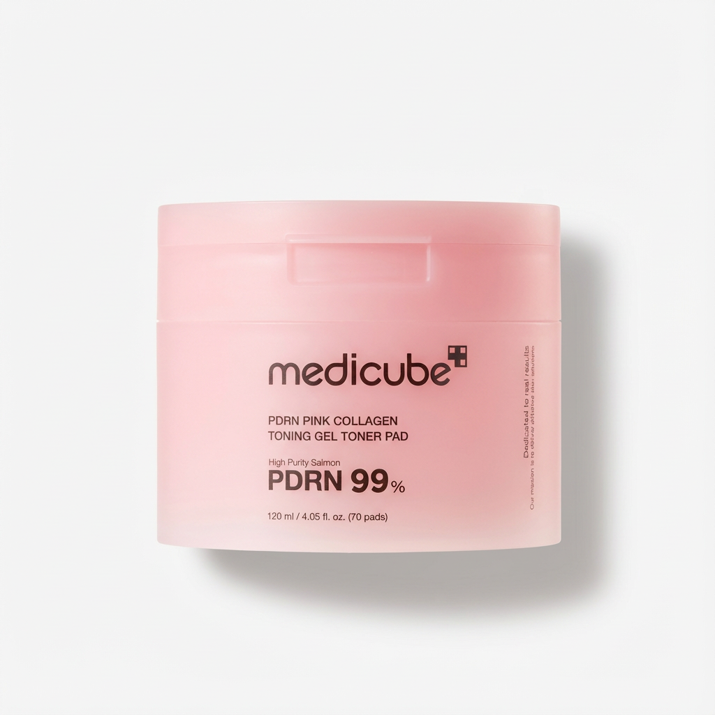 MEDICUBE_PDRN PINK COLLAGEN TONING GEL TONER PAD 70EA 2PCS