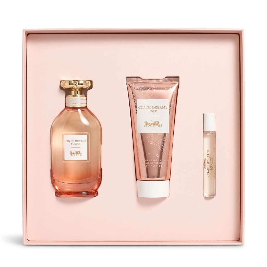 COACH_SET DREAMS SUNSET3 PCS 3.0 EDP + BODY LOTION 100ML + TRAVEL 7.5 ML L