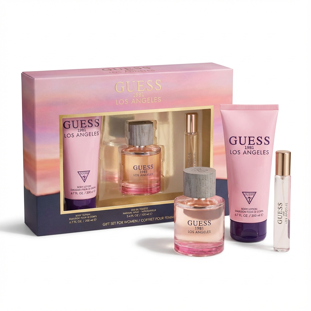 GUESS_SET 1981 LOS ANGELES 3.4 EDT L + BODY LOTION + TRAVEL