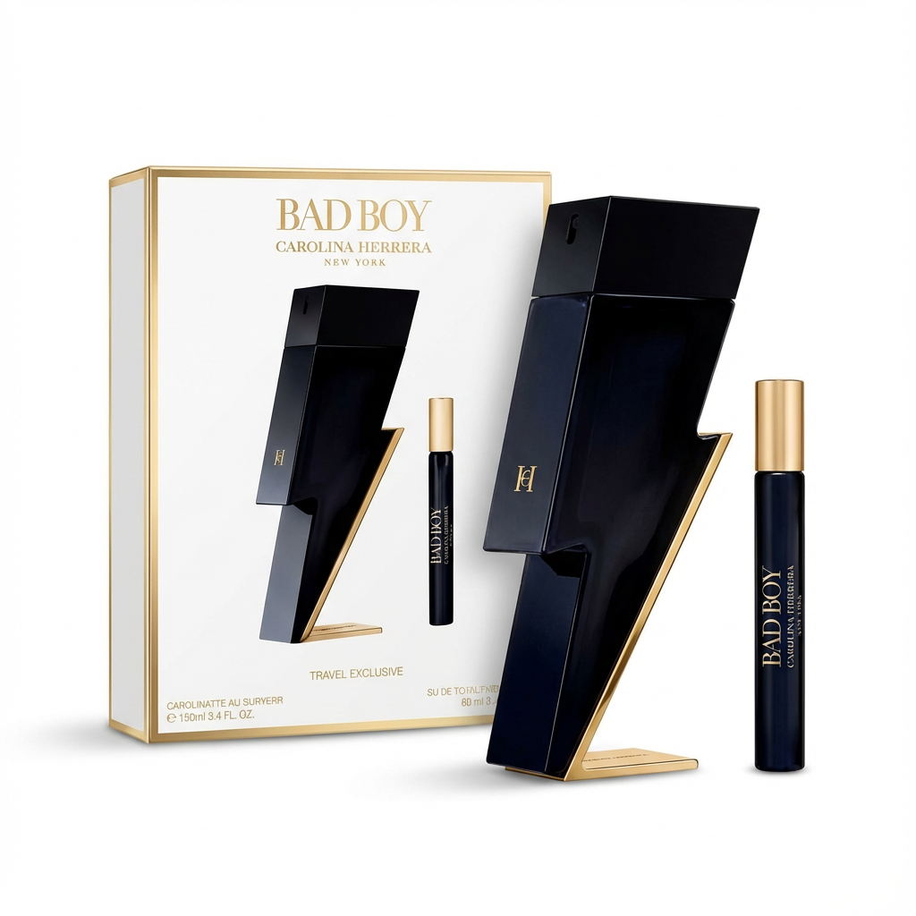 CAROLINA HERRERA_SET BAD BOY TRAVEL EXCLUSIVE 2 PCS 3.4 EDT + 10 ML M