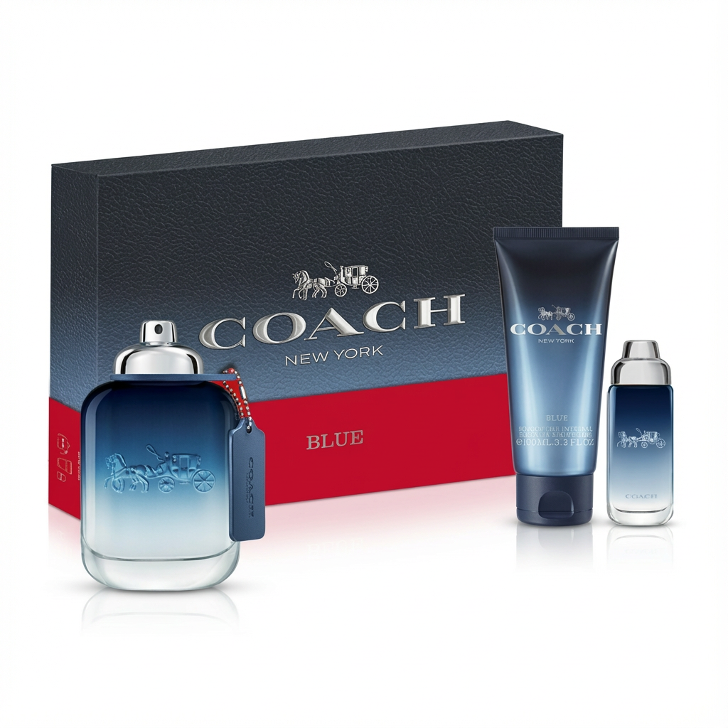 COACH_SET COACH NEW YORK BLUE 1941 3PCS 100ML EDT /TRAVEL 15 ML / SHOWER GEL 100 ML M