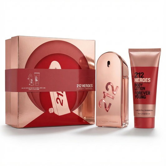 CAROLINA HERRERA_SET 212 HEROES 2 PCS  1.7 EDP + BODY LOTION L
