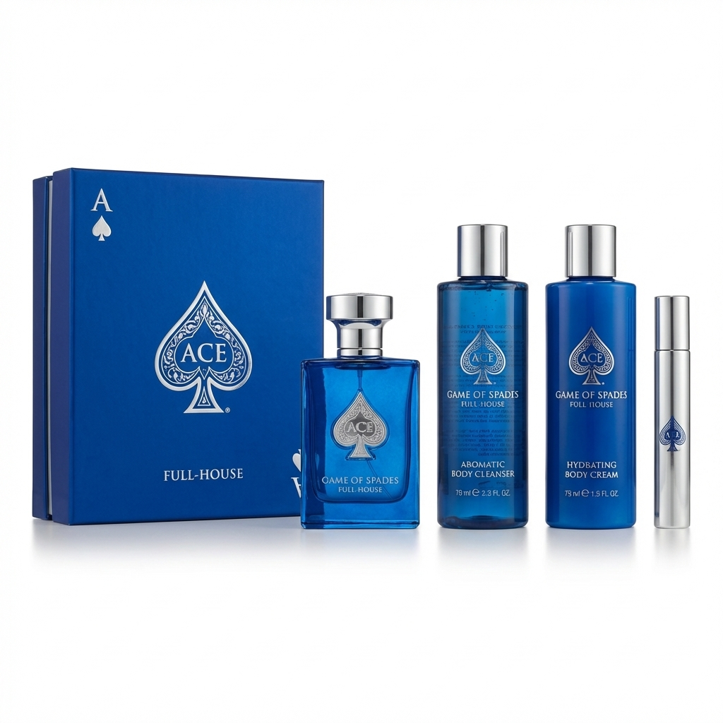 JO MILANO_SET GAME OF SPADES LUXURY COLLECTION FULL HOUSE  4 PCS 3.4 EDP U