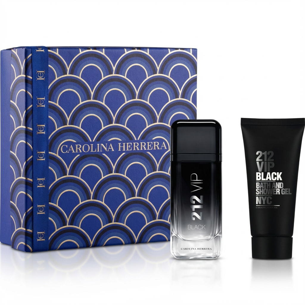 CAROLINA HERRERA_SET 212 VIP BLACK (BLUE BOX) 2 PCS  3.4 EDP M