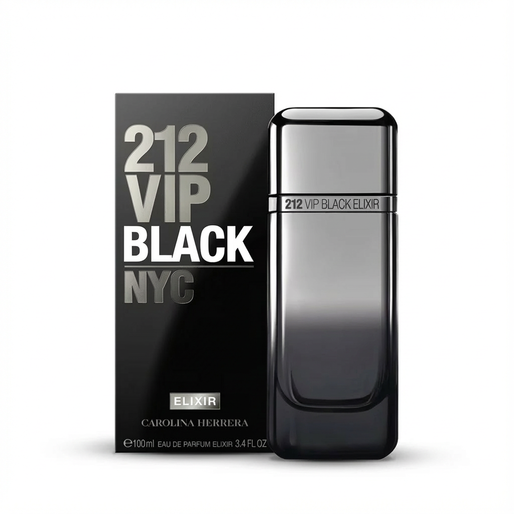 CAROLINA HERRERA_ 212 VIP Black Elixir 3.4 EDP  M