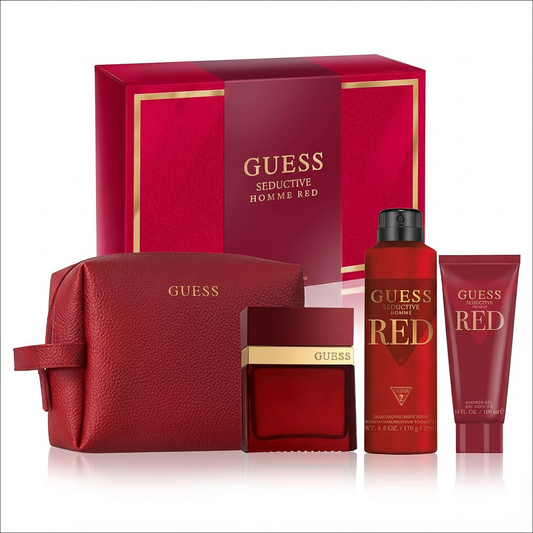 GUESS_SET GUESS SEDUCTIVE HOMME RED 4PC 3.4 EDT + DEODORANT 226 ML + SHOWER GEL + BAG M
