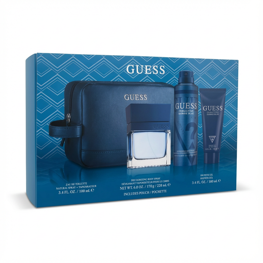 GUESS_SET GUESS SEDUCTIVE HOMME BLUE 4PC 3.4 EDT + DEODORANT 226 ML + SHOWER GEL + BAG M