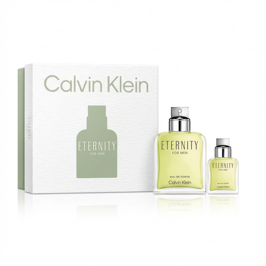 CALVIN KLEIN_SET ETERNITY FOR MEN 2 PCS 3.3 EDT / 1.0 ML M