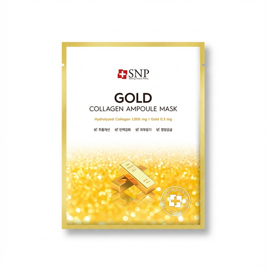 SNP_GOLD COLLAGEN AMPOULE MASK 10 PCS 25ML